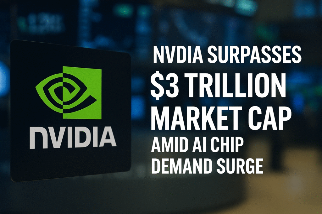 Nvidia Surpasses $3 Trillion Market Cap Amid AI Chip