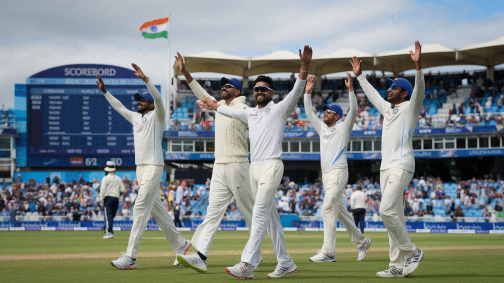 India's Commanding Position in the Second Test