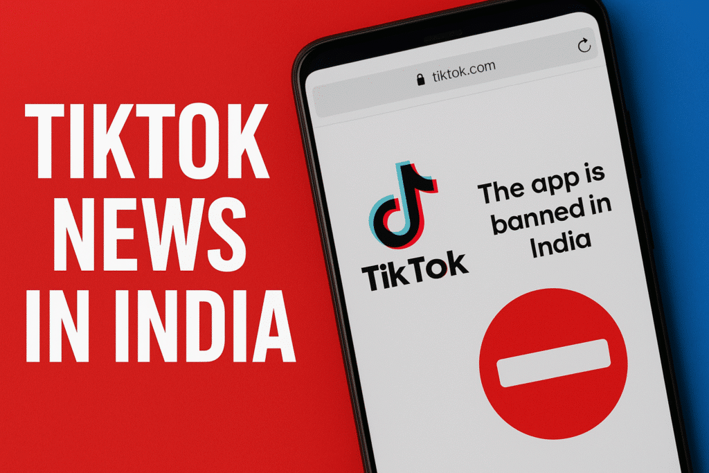 TikTok news in India – app remains banned despite website access