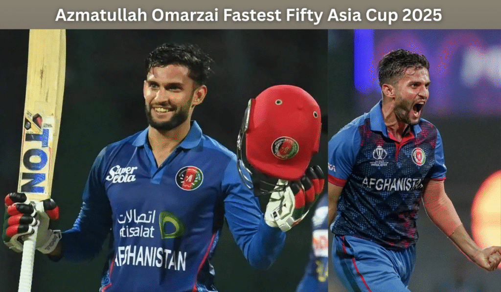 Azmatullah Omarzai Fastest Fifty Asia Cup 2025: Afghanistan Crush Hong Kong by 94 Runs