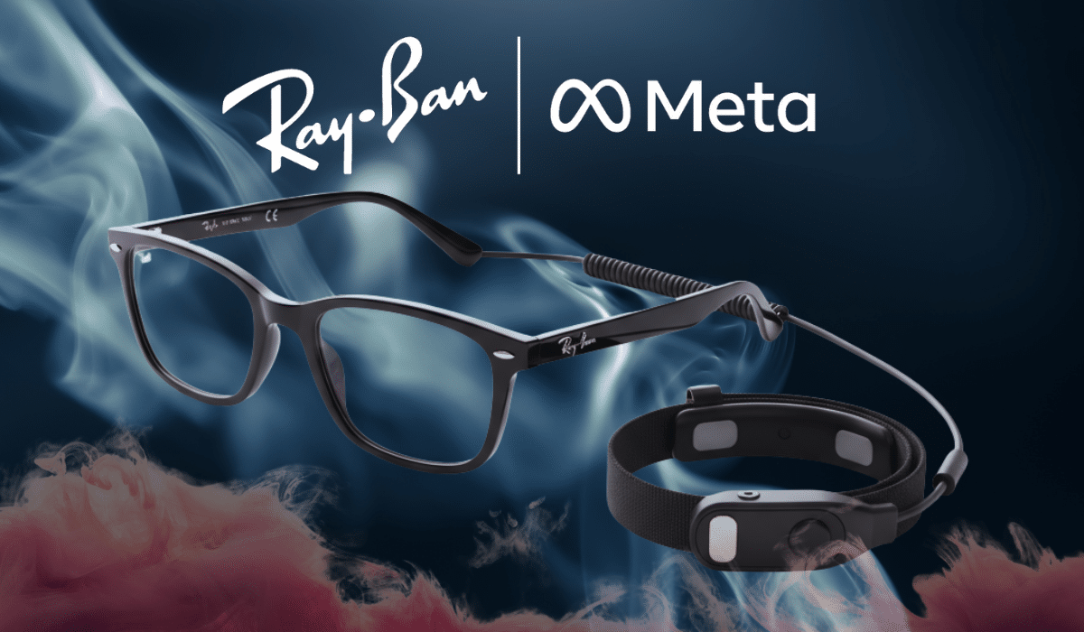 Meta Ray-Ban Display glasses with EMG wristband smart AR technology 2025