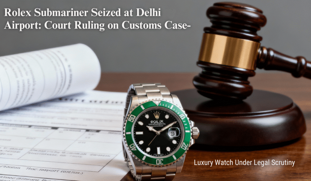 Rolex Watch Seized Dubai Traveler Delhi Airport Gets High Court Relief