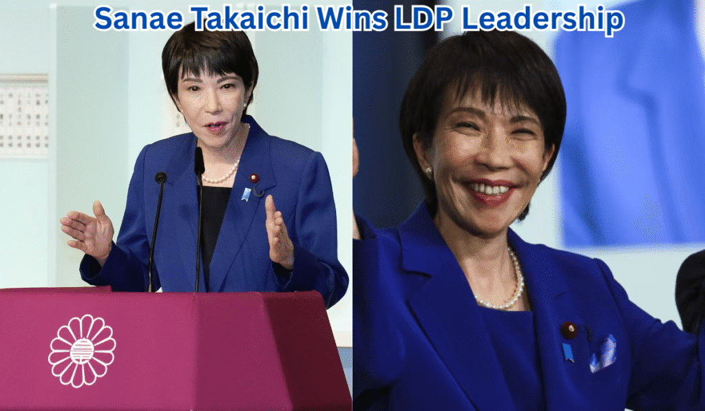 Sanae Takaichi Wins LDP Leadership, Set to Become Japan’s First Female PM