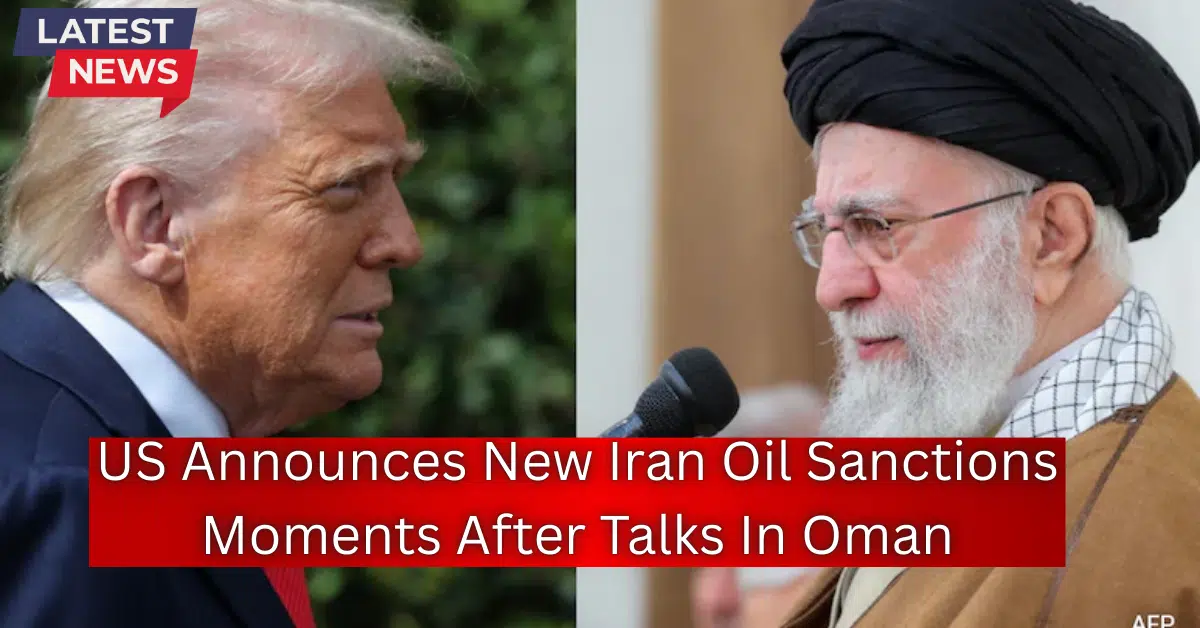 Two senior political leaders face each other in a split-screen image, highlighting rising diplomatic tensions between the United States and Iran.